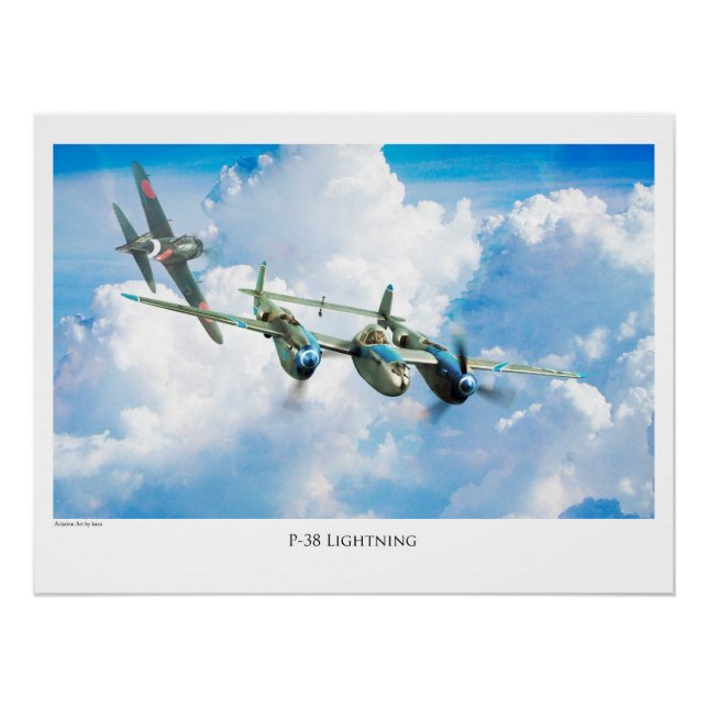 PÓSTER P-38稲妻 (Frente)
