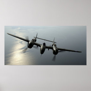 Poster P-38 Lightning
