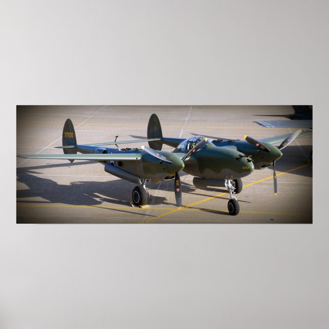 Póster P-38 Relâmpago (Frente)