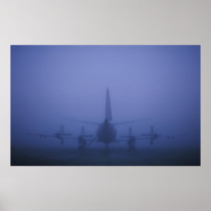 Póster P-3 no banco de névoa