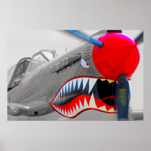 POSTER P-40 WARHAWK