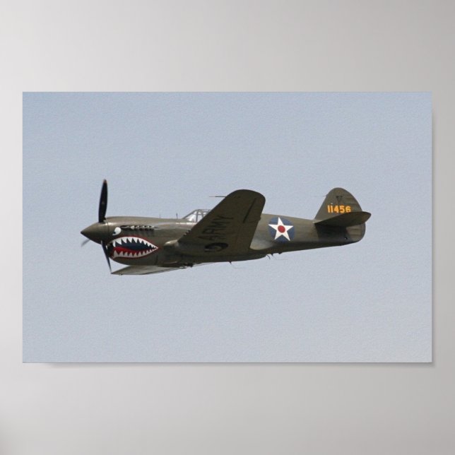 Poster P-40 Warhawk (Frente)