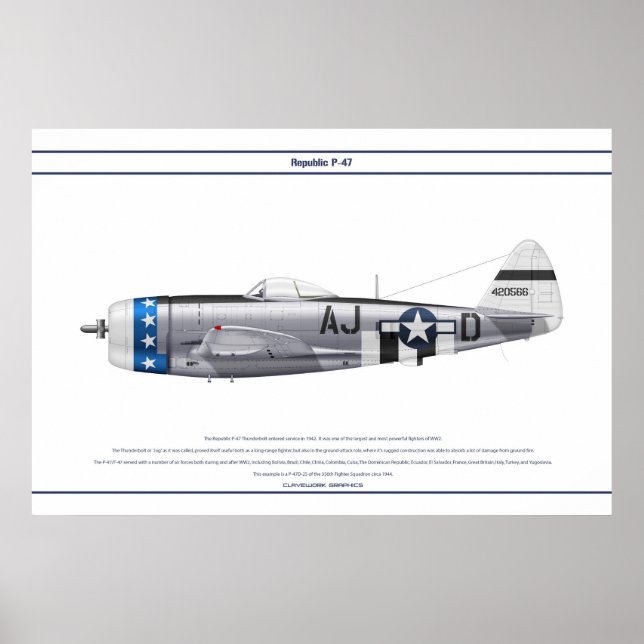 PÓSTER P-47D 356FS USAAF (Frente)
