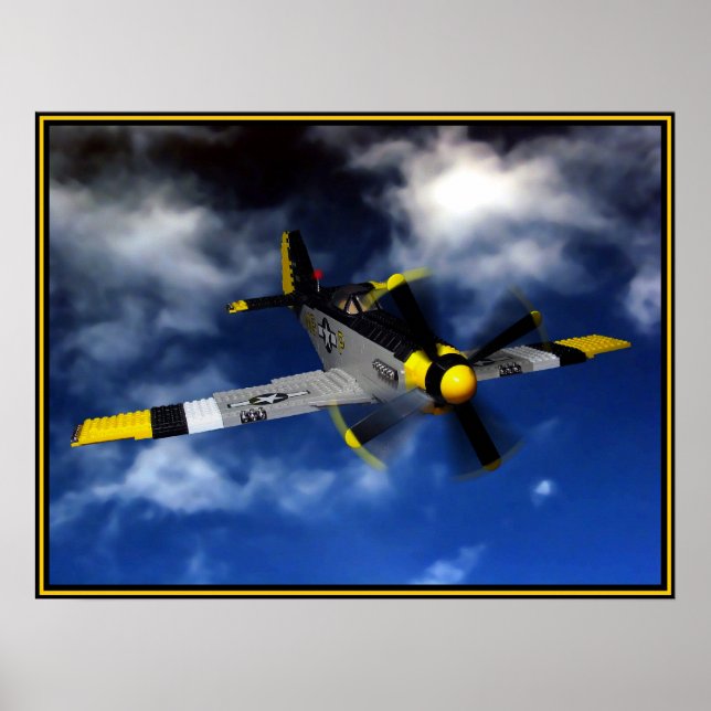 Poster P 51 Mustang (Frente)