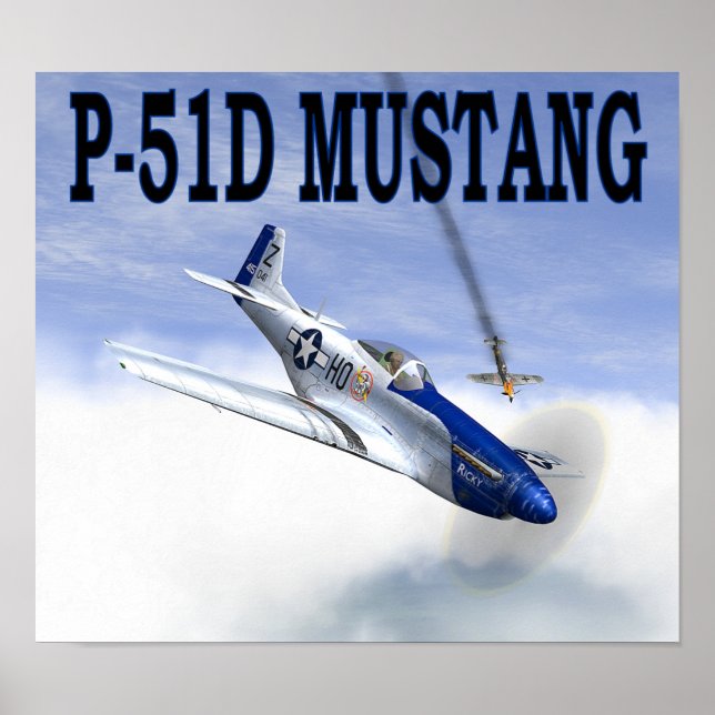 Poster P-51 vs BF109 (Frente)