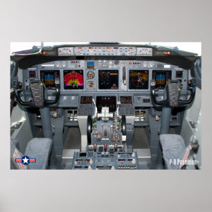 POSTER P-8 POSEIDON COCKPIT
