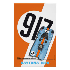 Póster P 917 Rodriguez-Kinnunen Orange Daytona 1970