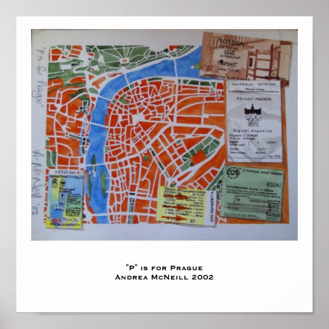 Poster "P" é para Praga (Frente)