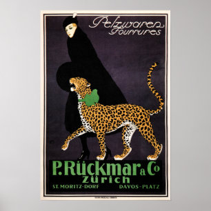 Poster P Ruckmar & Co. 1910 Mulheres Roupas Loja