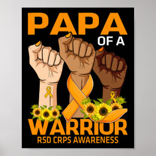 Poster Pá De Mão De Um Guerreiro Rsd Crps Sensibilizar O