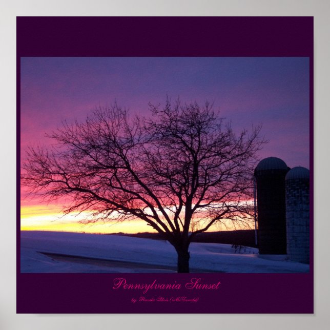 Póster Pa Fazenda sunset (Frente)