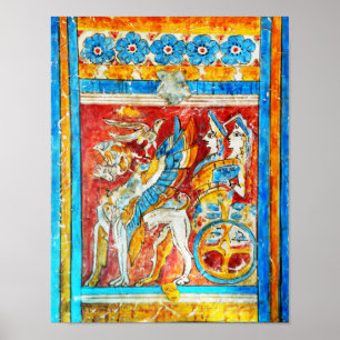 Póster pa tradicional da parede da mitologia grega de