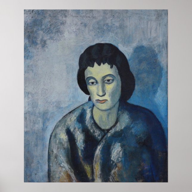 Poster Pablo Picasso - Mulher de Bangs, 1902 (Frente)