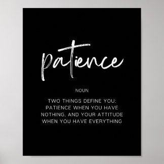 Poster Paciência