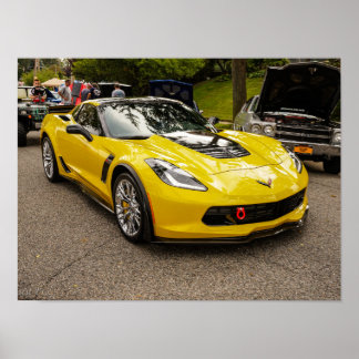 Poster Pacote amarelo C7 z07 Corvette