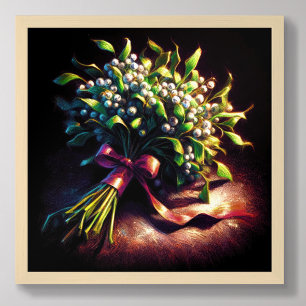 Poster Pacote de Desenho de Pastel de Fita Vermelha Mistu