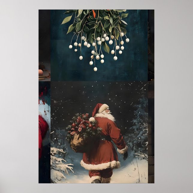 Poster Pacote Mega de Natal 100 Impressões, Inverno Vinta (Frente)
