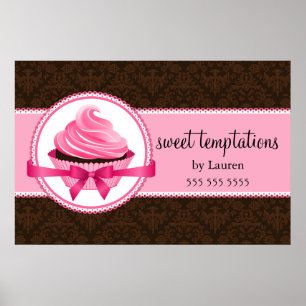 Poster Padaria do cupcake do Couture