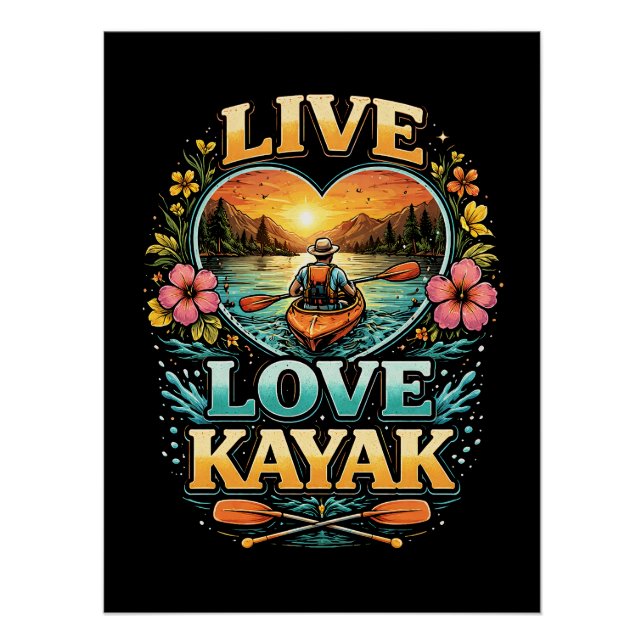 Póster Paddle Into the Sunset (Frente)