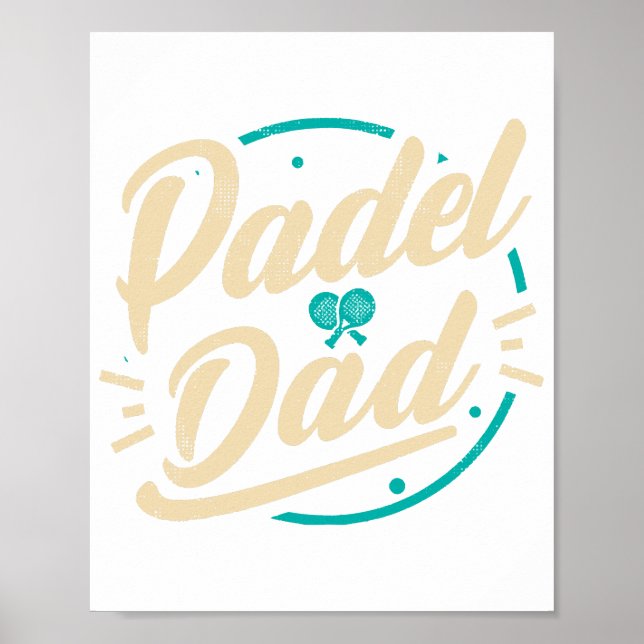 Poster Paddleball Padel da Plataforma de Pai de Padel (Frente)