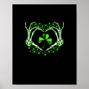 Poster Paddy de Dia de São Patrício de Shamrock para o co