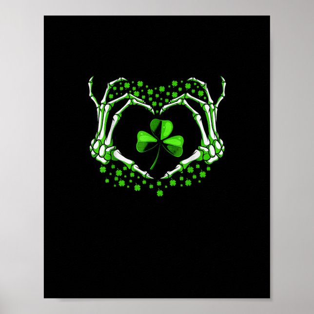 Poster Paddy de Dia de São Patrício de Shamrock para o co (Frente)