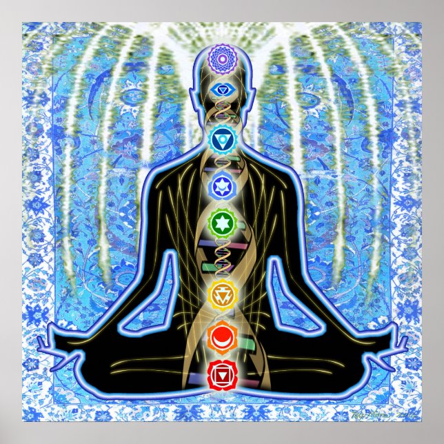 Poster Padma Blue Arabesque (Frente)