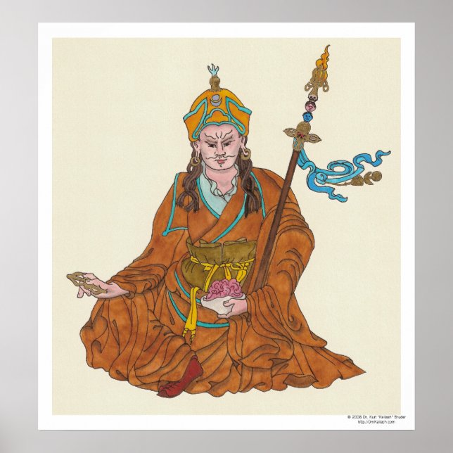Póster Padmasambhava (Guru Rinpoche) (Frente)