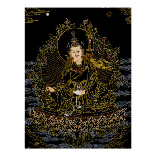 Póster Padmasambhava Guru Rinpoche Budista Thangka