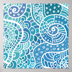 Poster padrão abstrato