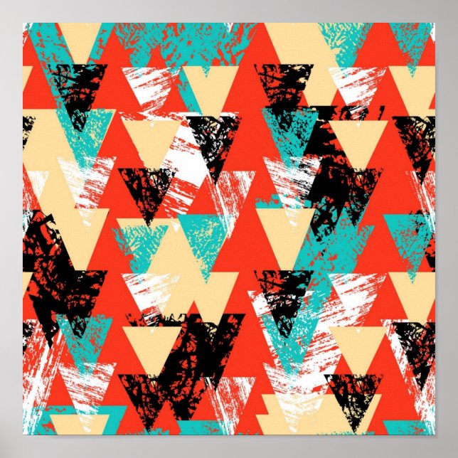 Poster padrão abstrato (Frente)