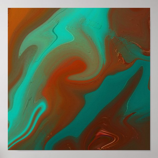 Poster padrão abstrato. (Frente)