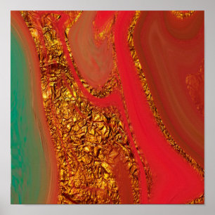 Poster padrão abstrato.