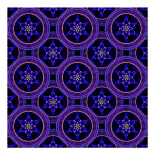 Póster Padrão Abstrato Floral Moderno Boho Elegante #505
