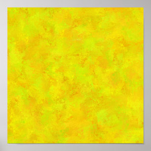 Poster Padrão Abstrato Laranja Amarelo Verde