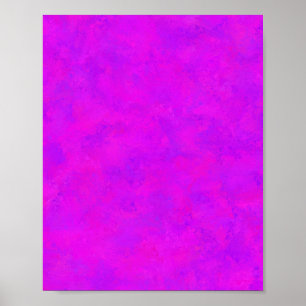 Poster Padrão Abstrato Rosa Roxo