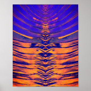 Poster Padrão Abstrato Simétrico Vibrante