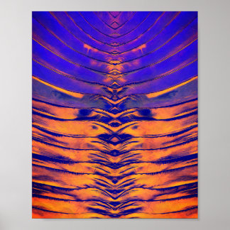 Poster Padrão Abstrato Simétrico Vibrante