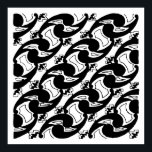 Póster Padrão Art Deco Yin-Yang de 1920<br><div class="desc">Retirada de um esboço no meu arquivo da trabalho de arte abandonada do estúdio de arte de Aaron Broun,  de 1920,  este devaneio de arte deco no velho yinyang,  criado com um tamanho nominal de 12"X12" em mente.</div>