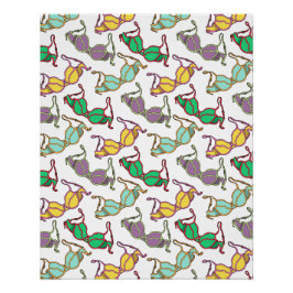 Póster Padrão Bra Multicolor