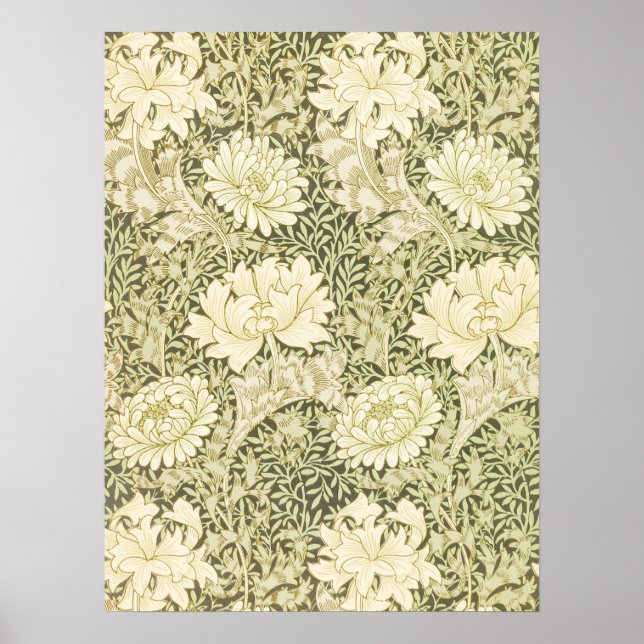 Poster Padrão Chrysanthemum William Morris 1877 (Frente)
