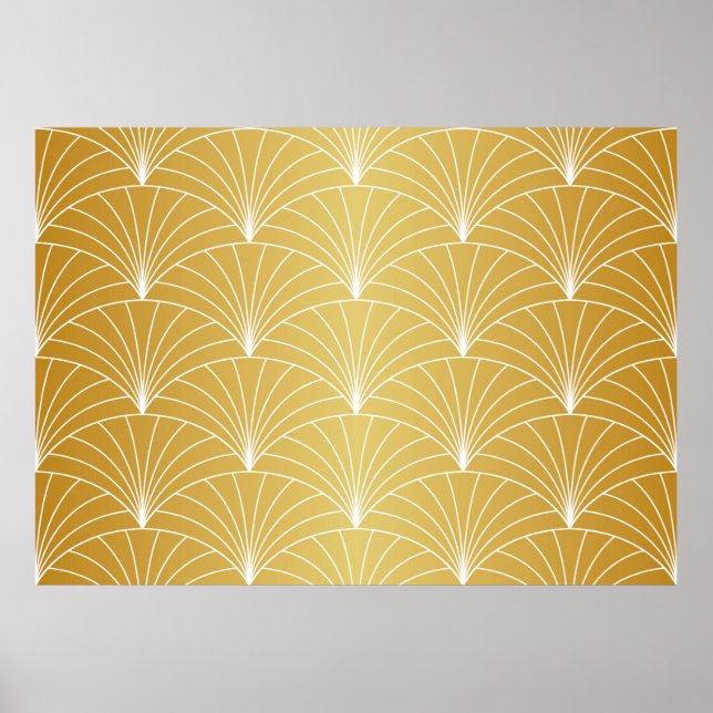 Poster Padrão Clássico de Deco sem Olhos. Styli Geométric (Frente)