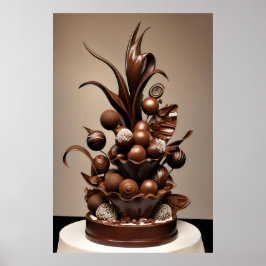 Poster Padrão com chocolate
