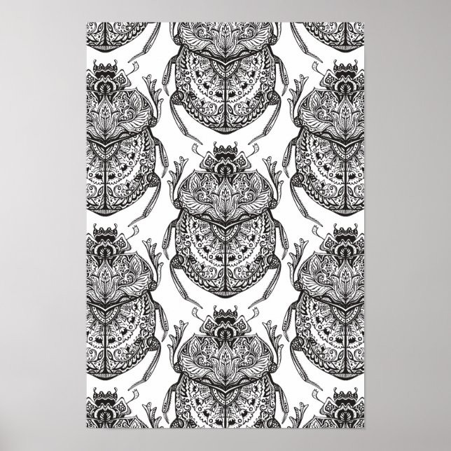 Poster Padrão com porta de mão 2 (Frente)