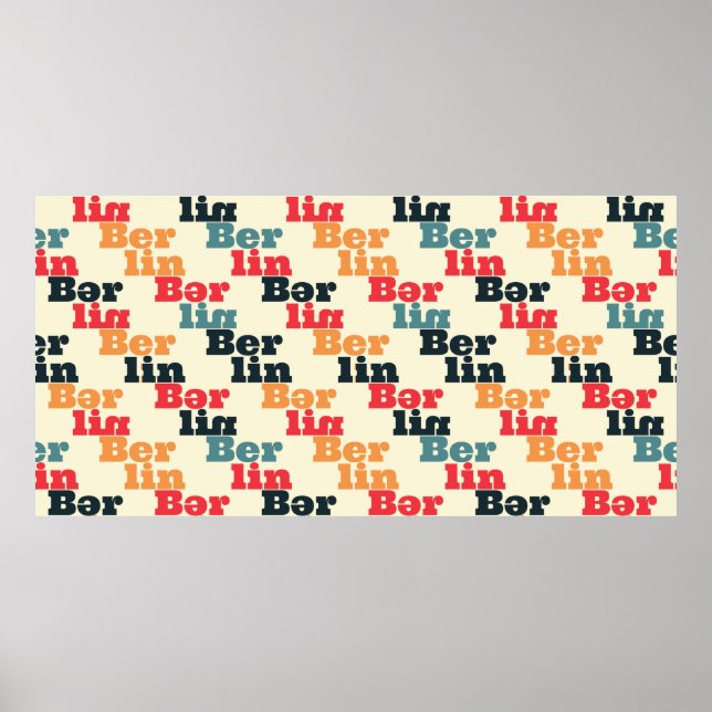 Poster Padrão criativo de Berlim. (Frente)