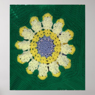 Poster - Padrão Crochet - Margarida