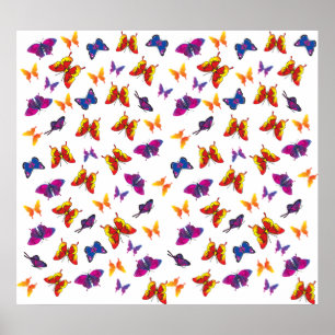 Poster Padrão da borboleta
