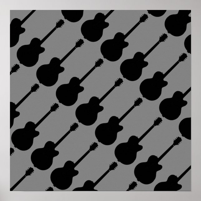 Póster padrão das guitarras negras (Frente)