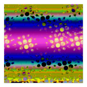 Póster Padrão de Abstrato colorida
