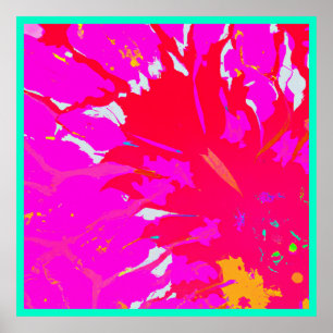 Poster Padrão de Abstrato rosa elegante